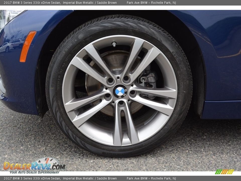 2017 BMW 3 Series 330i xDrive Sedan Imperial Blue Metallic / Saddle Brown Photo #32