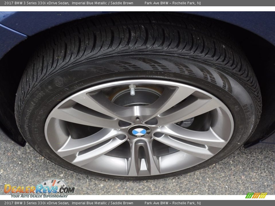 2017 BMW 3 Series 330i xDrive Sedan Imperial Blue Metallic / Saddle Brown Photo #33