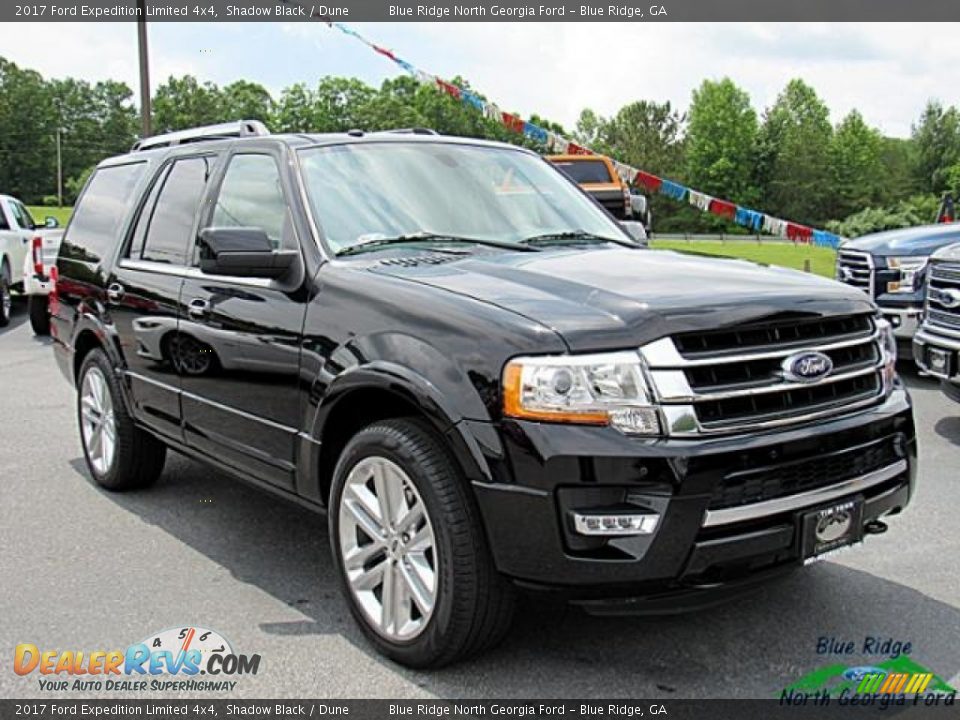 2017 Ford Expedition Limited 4x4 Shadow Black / Dune Photo #7