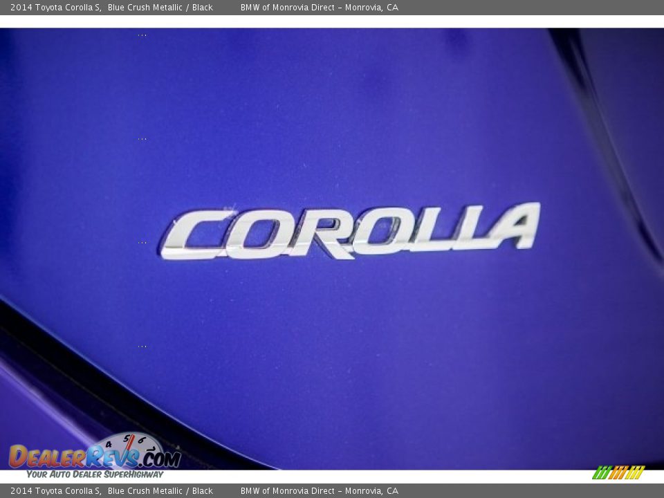 2014 Toyota Corolla S Blue Crush Metallic / Black Photo #7