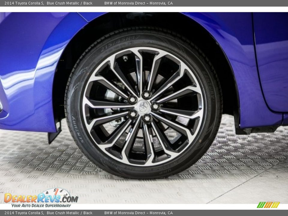 2014 Toyota Corolla S Blue Crush Metallic / Black Photo #8