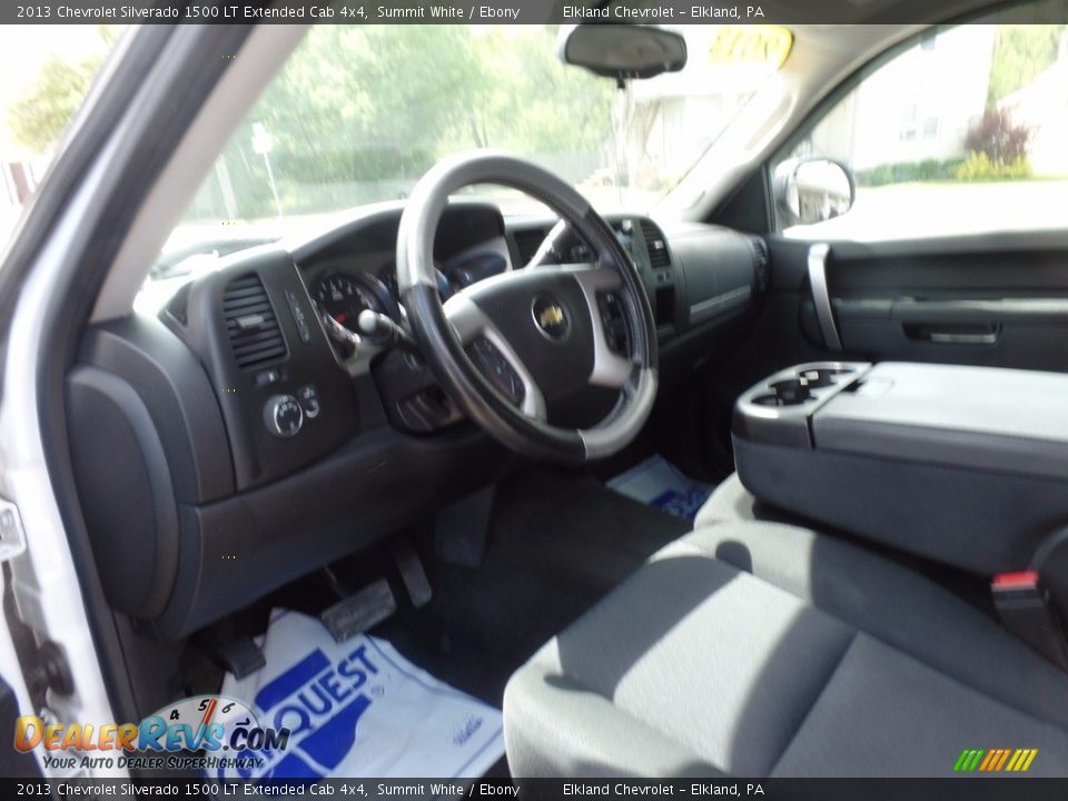 2013 Chevrolet Silverado 1500 LT Extended Cab 4x4 Summit White / Ebony Photo #15