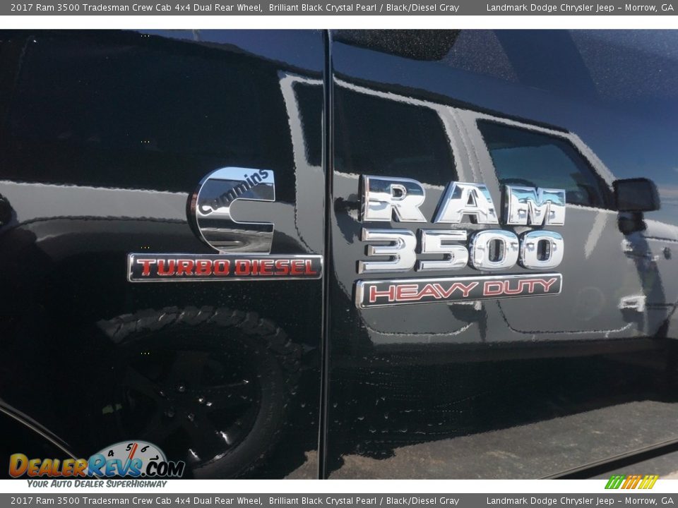 2017 Ram 3500 Tradesman Crew Cab 4x4 Dual Rear Wheel Brilliant Black Crystal Pearl / Black/Diesel Gray Photo #5