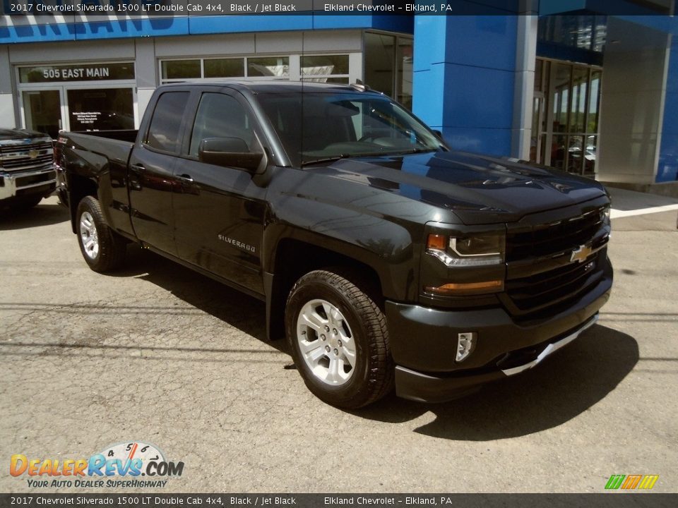 2017 Chevrolet Silverado 1500 LT Double Cab 4x4 Black / Jet Black Photo #1