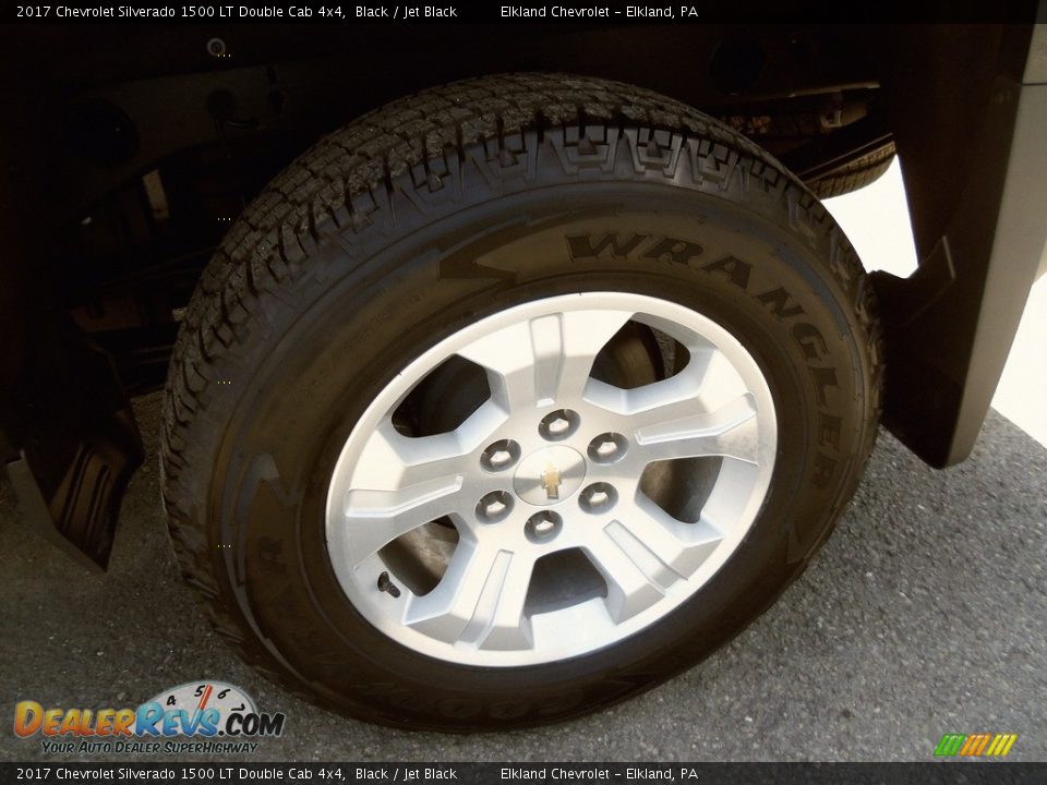 2017 Chevrolet Silverado 1500 LT Double Cab 4x4 Black / Jet Black Photo #9