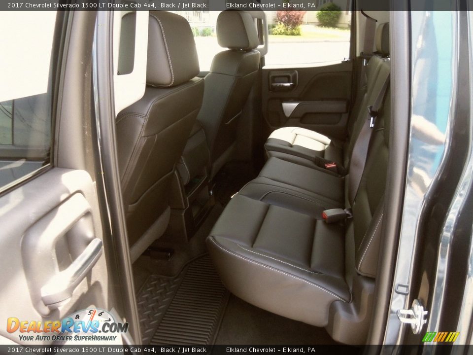 2017 Chevrolet Silverado 1500 LT Double Cab 4x4 Black / Jet Black Photo #10