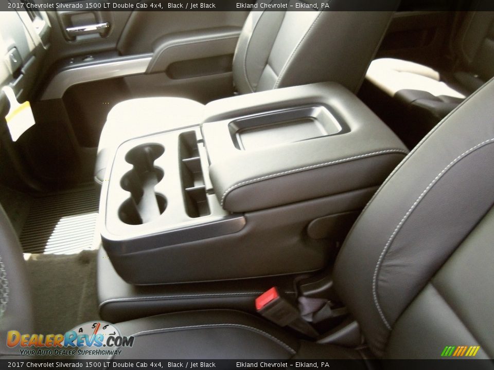2017 Chevrolet Silverado 1500 LT Double Cab 4x4 Black / Jet Black Photo #13