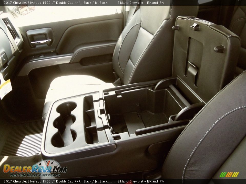 2017 Chevrolet Silverado 1500 LT Double Cab 4x4 Black / Jet Black Photo #14