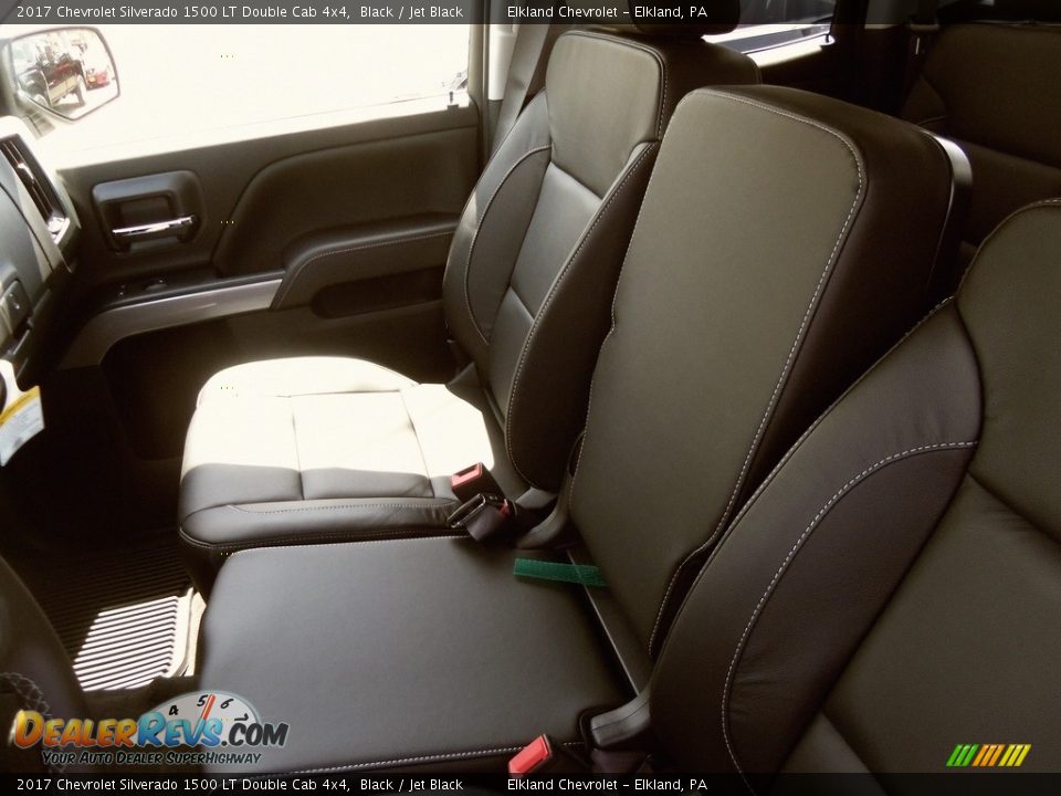 2017 Chevrolet Silverado 1500 LT Double Cab 4x4 Black / Jet Black Photo #15