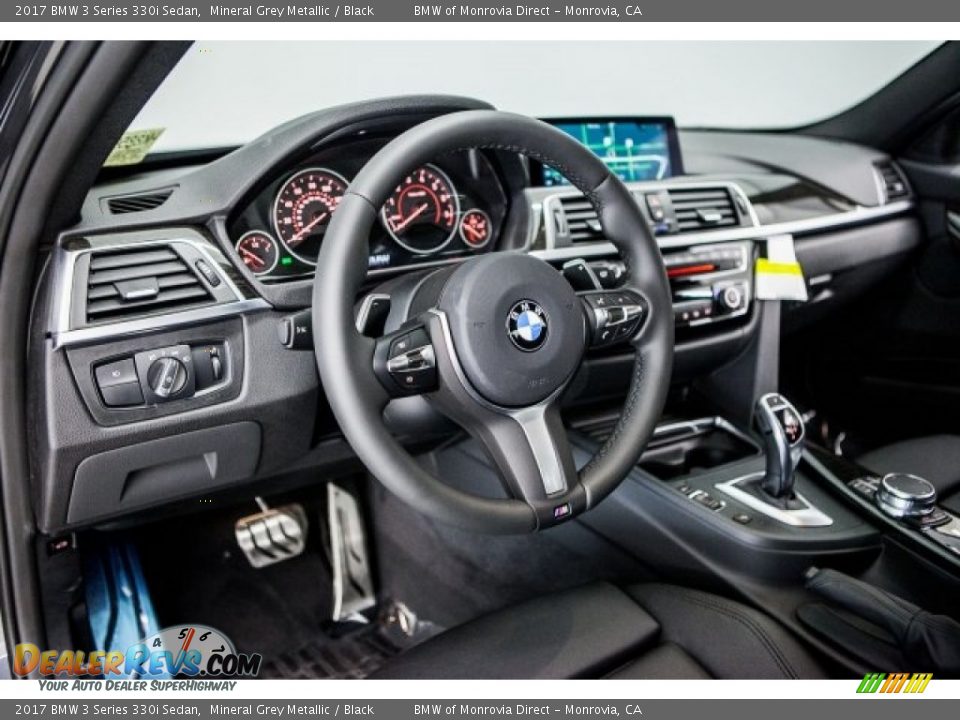 2017 BMW 3 Series 330i Sedan Mineral Grey Metallic / Black Photo #5