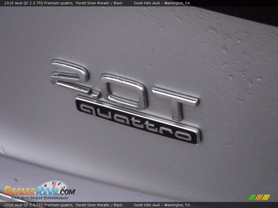 2016 Audi Q5 2.0 TFSI Premium quattro Florett Silver Metallic / Black Photo #13