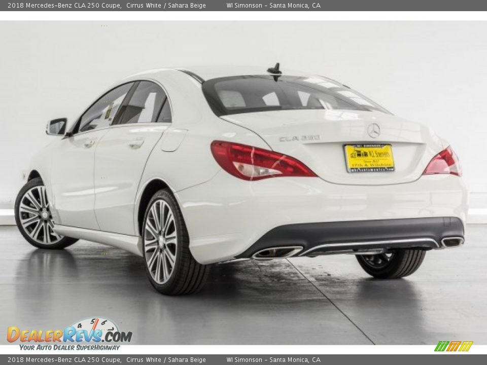 2018 Mercedes-Benz CLA 250 Coupe Cirrus White / Sahara Beige Photo #3
