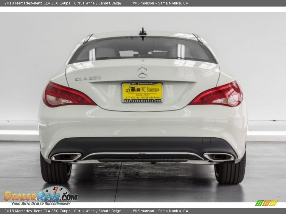2018 Mercedes-Benz CLA 250 Coupe Cirrus White / Sahara Beige Photo #4