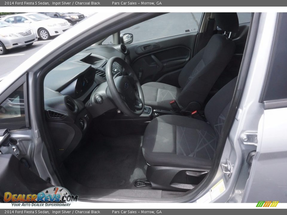 2014 Ford Fiesta S Sedan Ingot Silver / Charcoal Black Photo #6