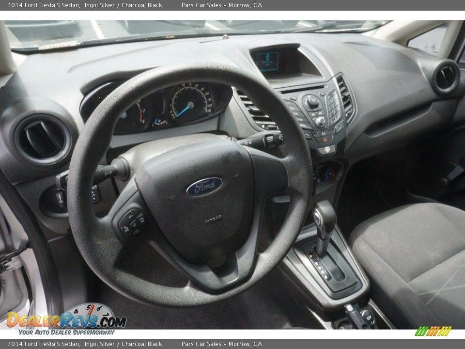 2014 Ford Fiesta S Sedan Ingot Silver / Charcoal Black Photo #7