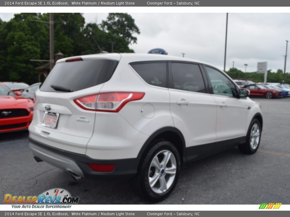 2014 Ford Escape SE 1.6L EcoBoost White Platinum / Medium Light Stone Photo #3