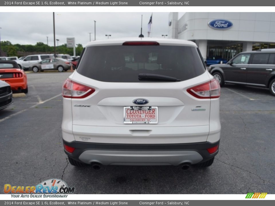 2014 Ford Escape SE 1.6L EcoBoost White Platinum / Medium Light Stone Photo #4
