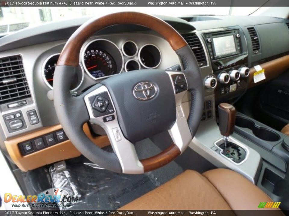 Dashboard of 2017 Toyota Sequoia Platinum 4x4 Photo #10