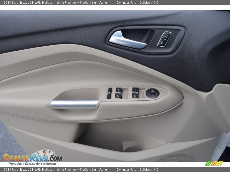 2014 Ford Escape SE 1.6L EcoBoost White Platinum / Medium Light Stone Photo #8
