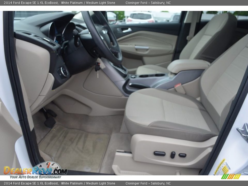 2014 Ford Escape SE 1.6L EcoBoost White Platinum / Medium Light Stone Photo #9