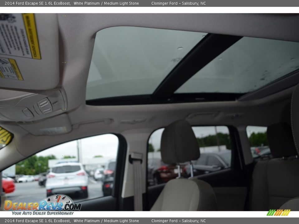 2014 Ford Escape SE 1.6L EcoBoost White Platinum / Medium Light Stone Photo #11