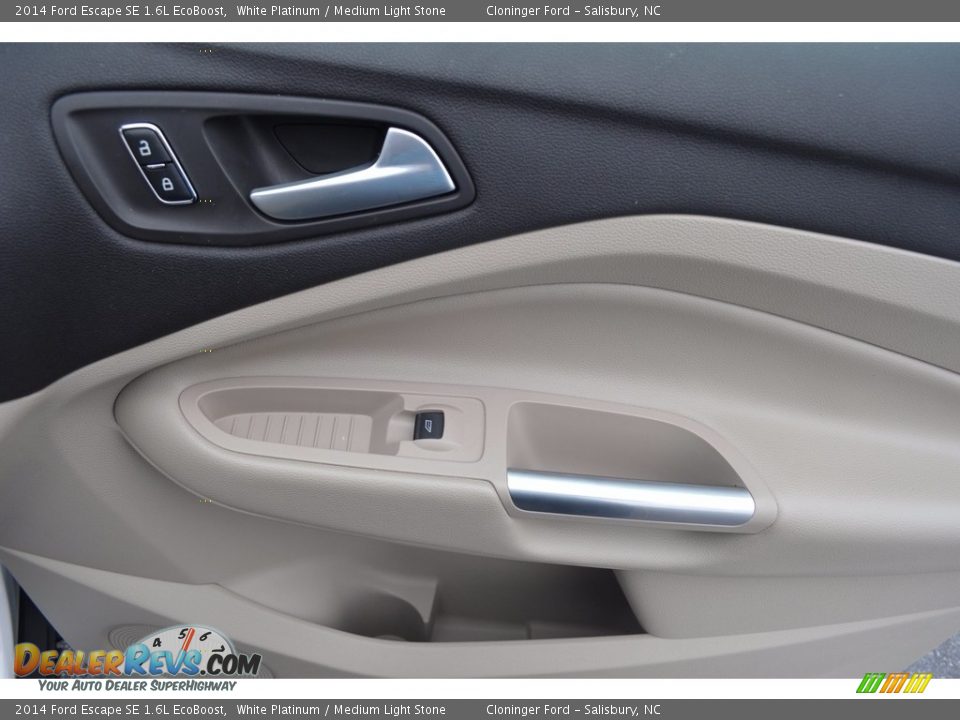 2014 Ford Escape SE 1.6L EcoBoost White Platinum / Medium Light Stone Photo #15