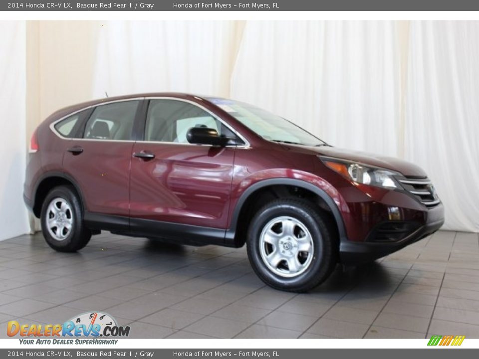 2014 Honda CR-V LX Basque Red Pearl II / Gray Photo #2
