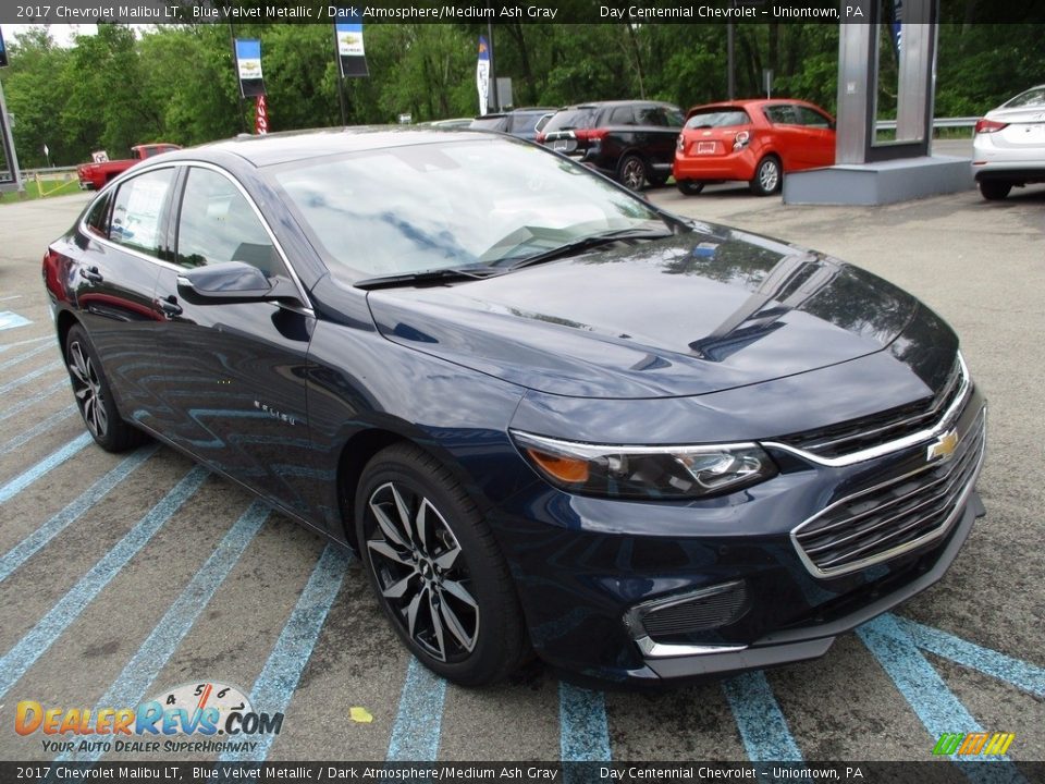 2017 Chevrolet Malibu LT Blue Velvet Metallic / Dark Atmosphere/Medium Ash Gray Photo #8