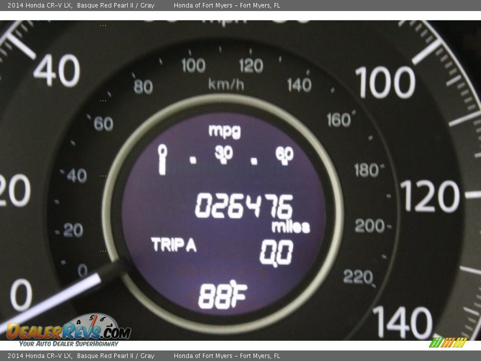 2014 Honda CR-V LX Basque Red Pearl II / Gray Photo #18