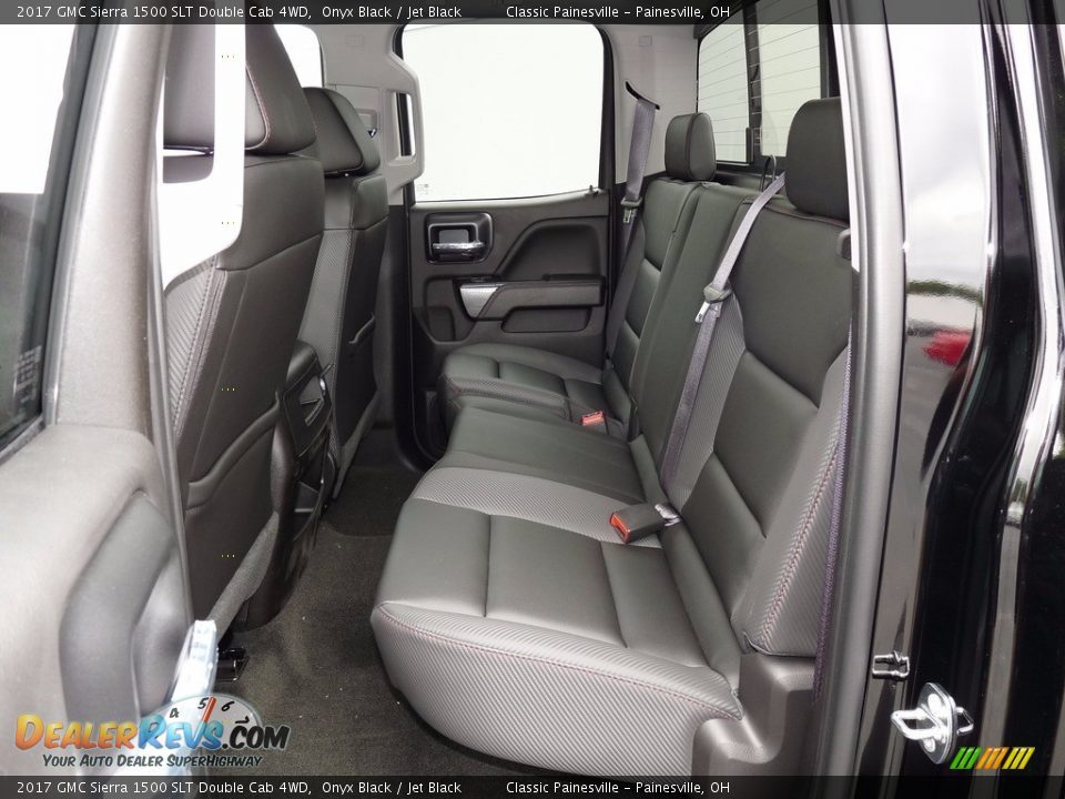 Rear Seat of 2017 GMC Sierra 1500 SLT Double Cab 4WD Photo #7