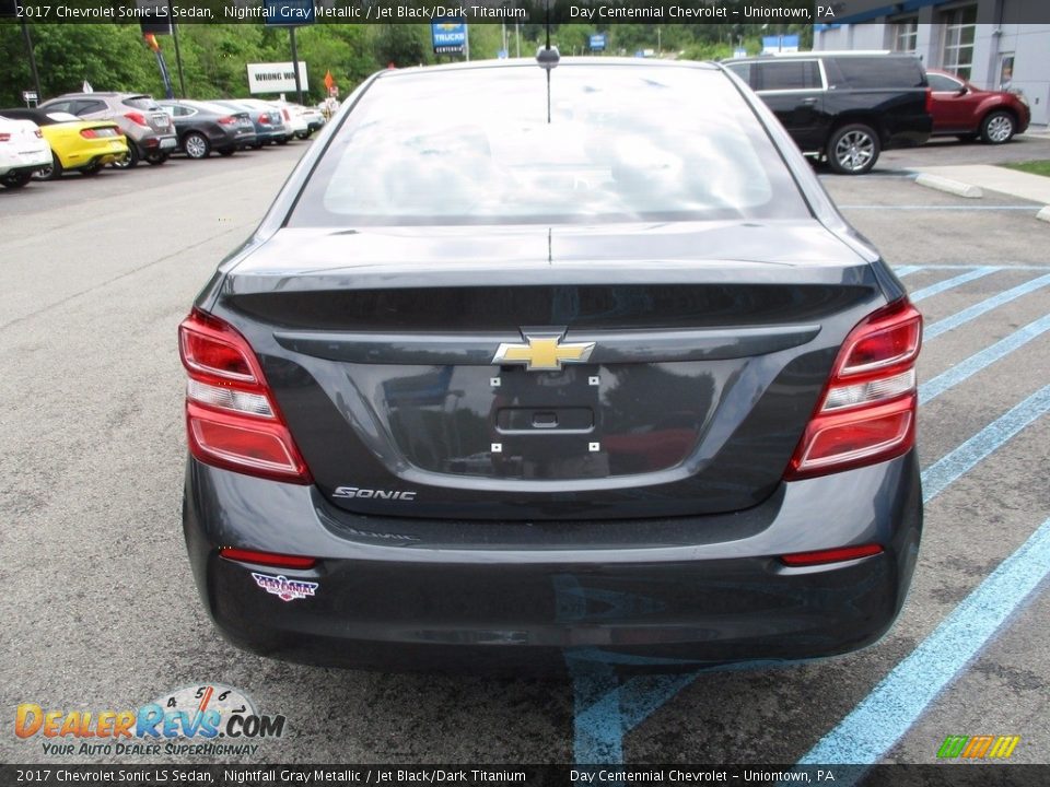 2017 Chevrolet Sonic LS Sedan Nightfall Gray Metallic / Jet Black/Dark Titanium Photo #5