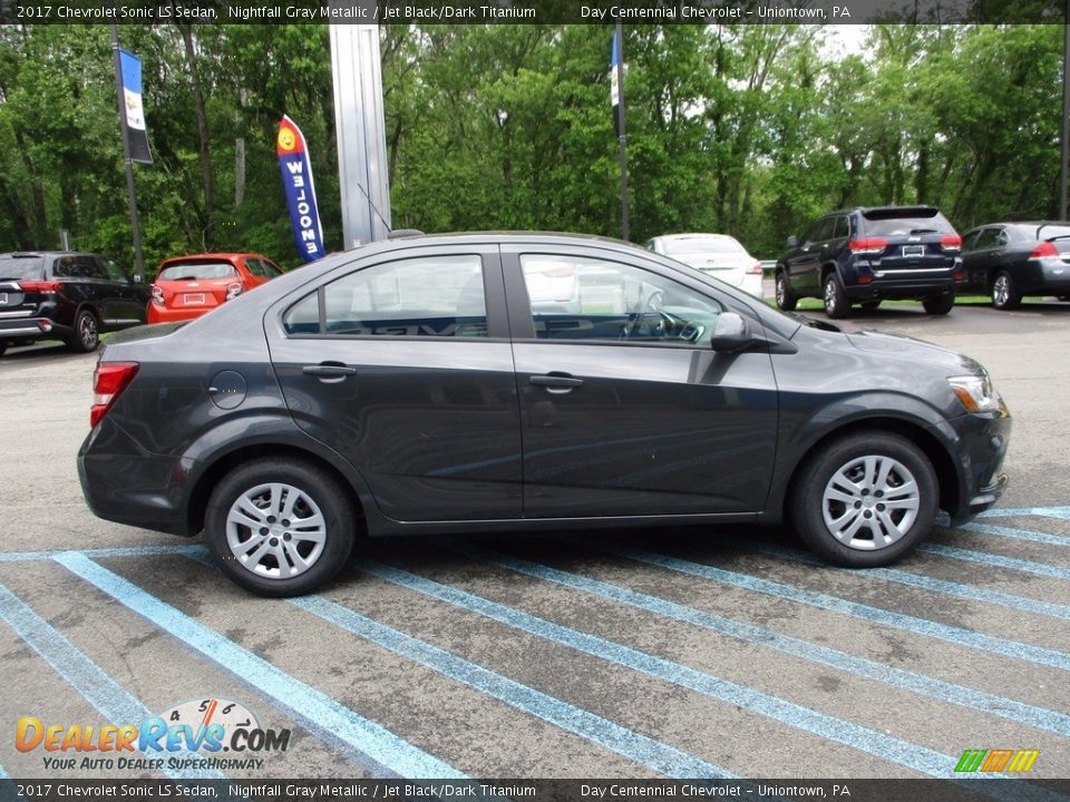 2017 Chevrolet Sonic LS Sedan Nightfall Gray Metallic / Jet Black/Dark Titanium Photo #7