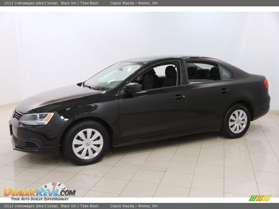 2013 Volkswagen Jetta S Sedan Black Uni / Titan Black Photo #3