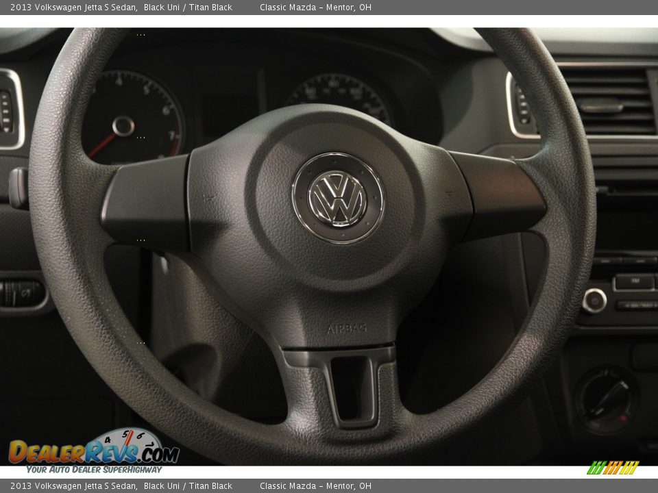 2013 Volkswagen Jetta S Sedan Black Uni / Titan Black Photo #6