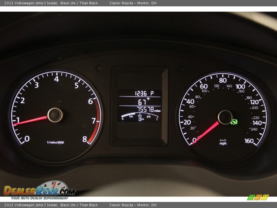 2013 Volkswagen Jetta S Sedan Black Uni / Titan Black Photo #7