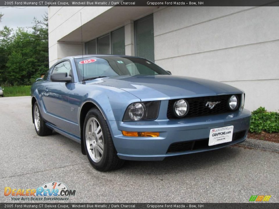 2005 Ford Mustang GT Deluxe Coupe Windveil Blue Metallic / Dark Charcoal Photo #1