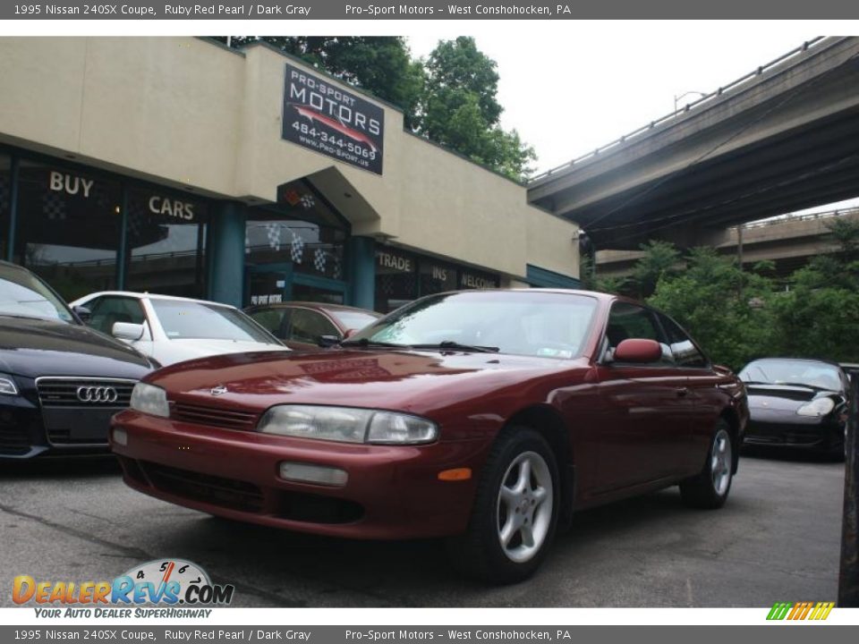 1995 Nissan 240SX Coupe Ruby Red Pearl / Dark Gray Photo #1