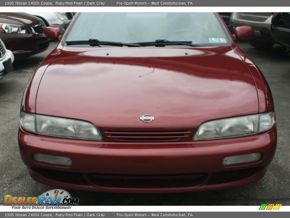 1995 Nissan 240SX Coupe Ruby Red Pearl / Dark Gray Photo #3