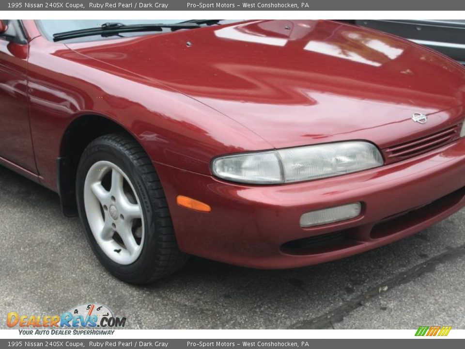 1995 Nissan 240SX Coupe Ruby Red Pearl / Dark Gray Photo #5