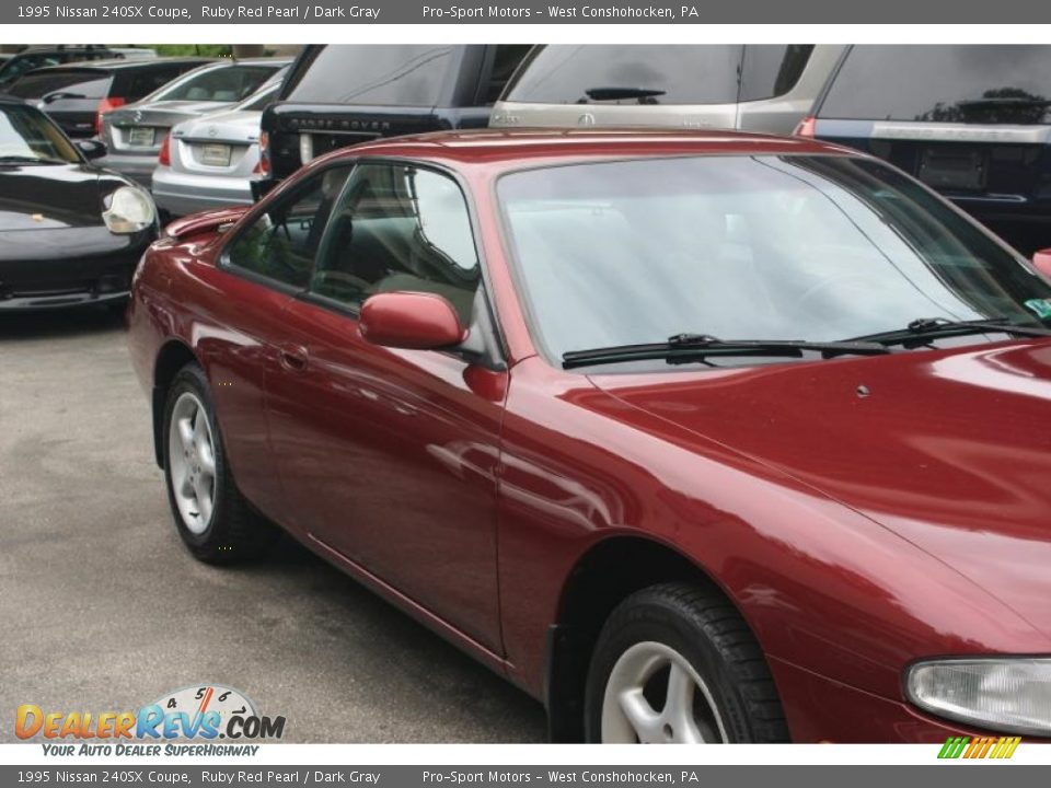 1995 Nissan 240SX Coupe Ruby Red Pearl / Dark Gray Photo #6