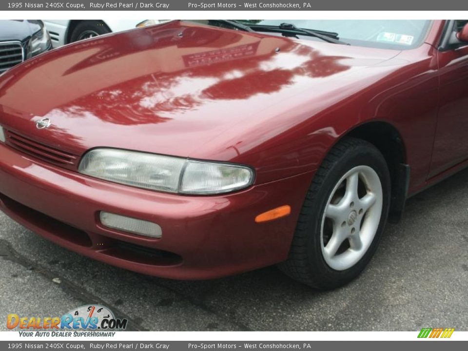 1995 Nissan 240SX Coupe Ruby Red Pearl / Dark Gray Photo #8