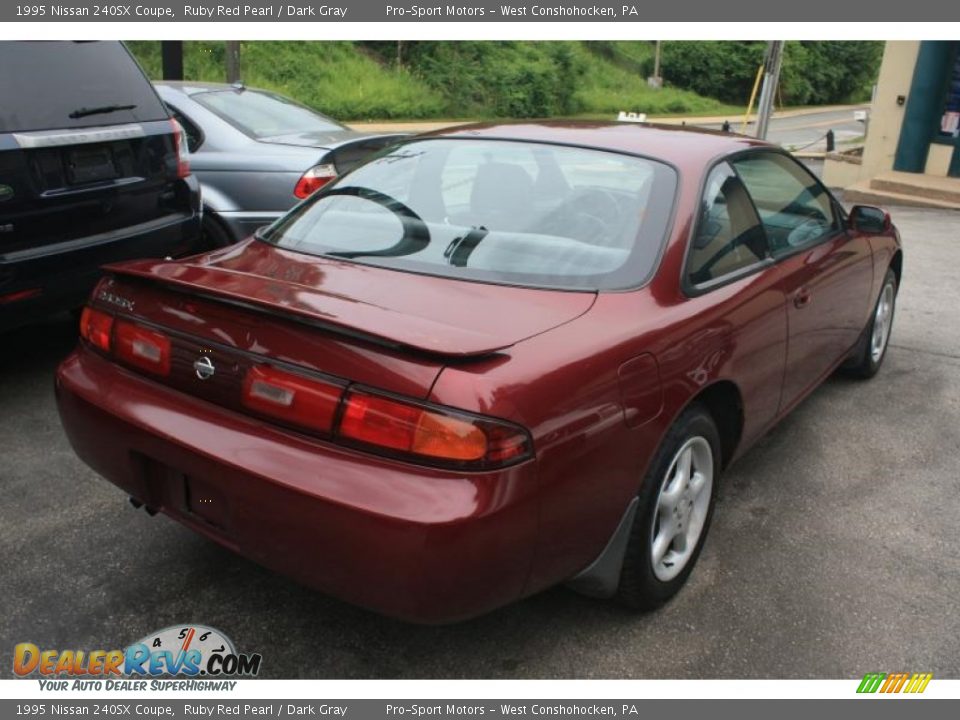 1995 Nissan 240SX Coupe Ruby Red Pearl / Dark Gray Photo #12
