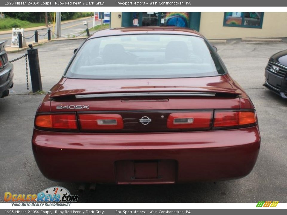 1995 Nissan 240SX Coupe Ruby Red Pearl / Dark Gray Photo #14
