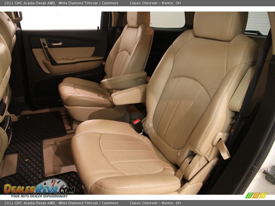 2011 GMC Acadia Denali AWD White Diamond Tintcoat / Cashmere Photo #21
