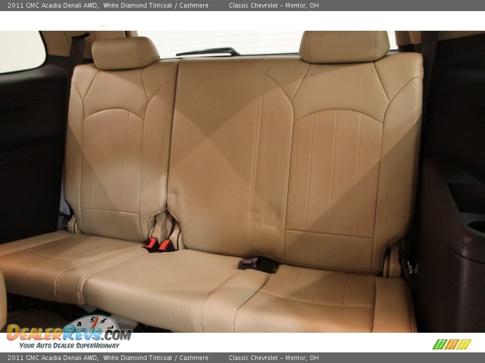 2011 GMC Acadia Denali AWD White Diamond Tintcoat / Cashmere Photo #22