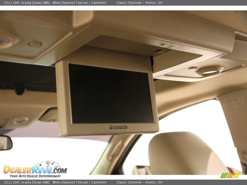 2011 GMC Acadia Denali AWD White Diamond Tintcoat / Cashmere Photo #23