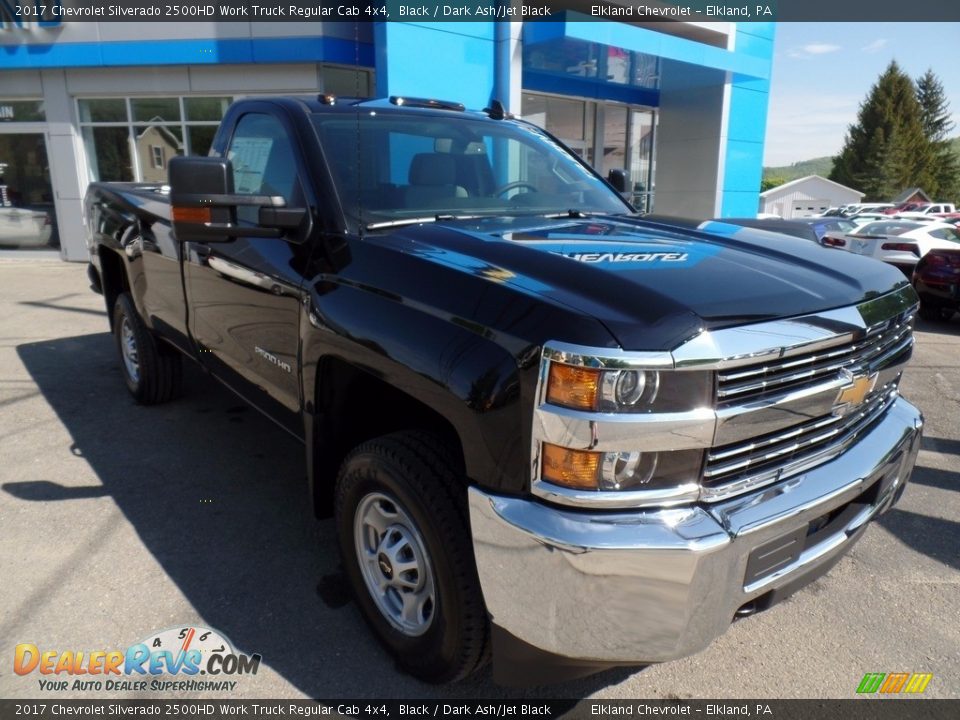2017 Chevrolet Silverado 2500HD Work Truck Regular Cab 4x4 Black / Dark Ash/Jet Black Photo #3