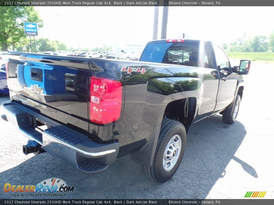 2017 Chevrolet Silverado 2500HD Work Truck Regular Cab 4x4 Black / Dark Ash/Jet Black Photo #5