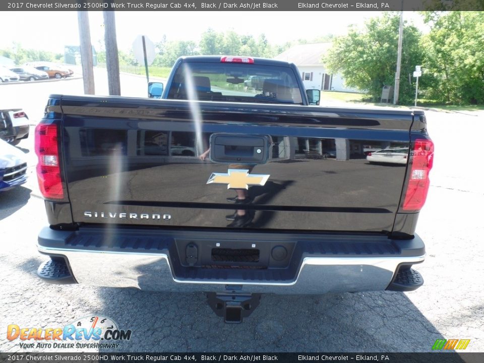 2017 Chevrolet Silverado 2500HD Work Truck Regular Cab 4x4 Black / Dark Ash/Jet Black Photo #6