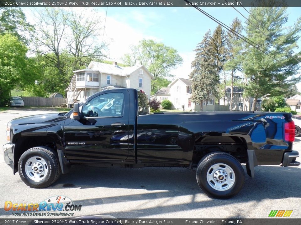 2017 Chevrolet Silverado 2500HD Work Truck Regular Cab 4x4 Black / Dark Ash/Jet Black Photo #8